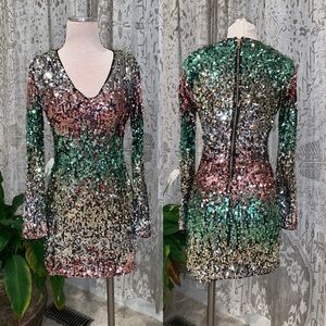 Sequin mini dress